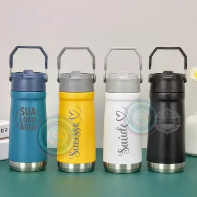 Garrafa Térmica 650ml Personalizada com Gravação a Laser